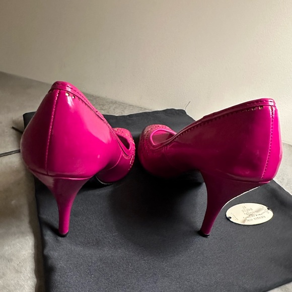 Pink Sam Edelman peep toe heels - Barbie core! - Picture 4 of 6